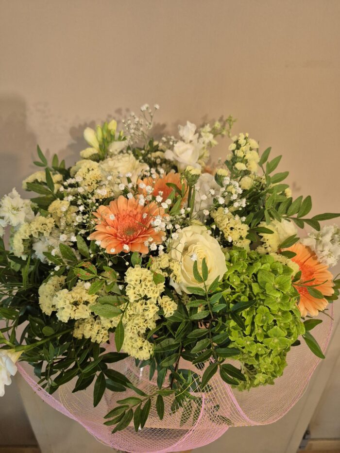 Bouquet con rejilla dulce armonia