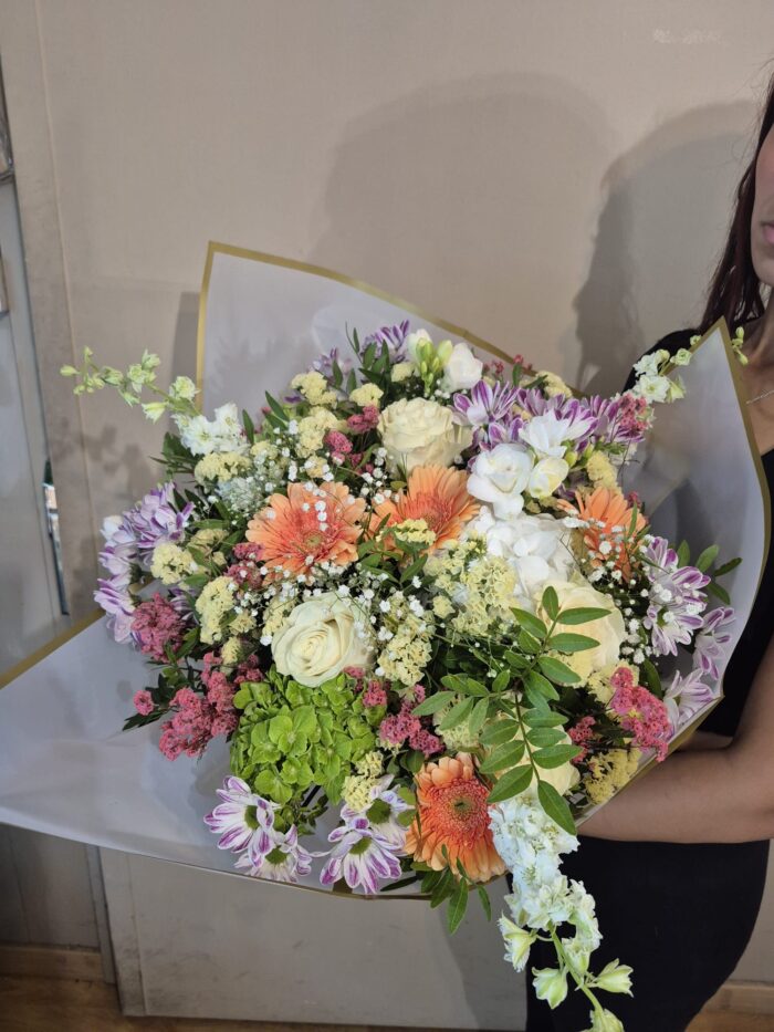 Bouquet con rejilla dulce armonia - Imagen 3